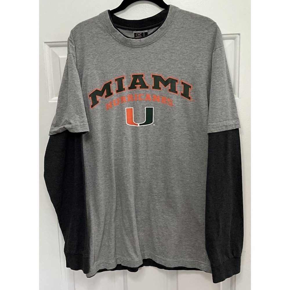 vintage 90s MIAMI UNIVERSITY T-Shirt M college hurricanes florida